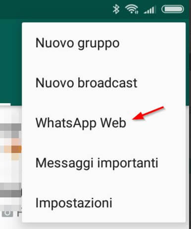 Accesso whatsapp web
